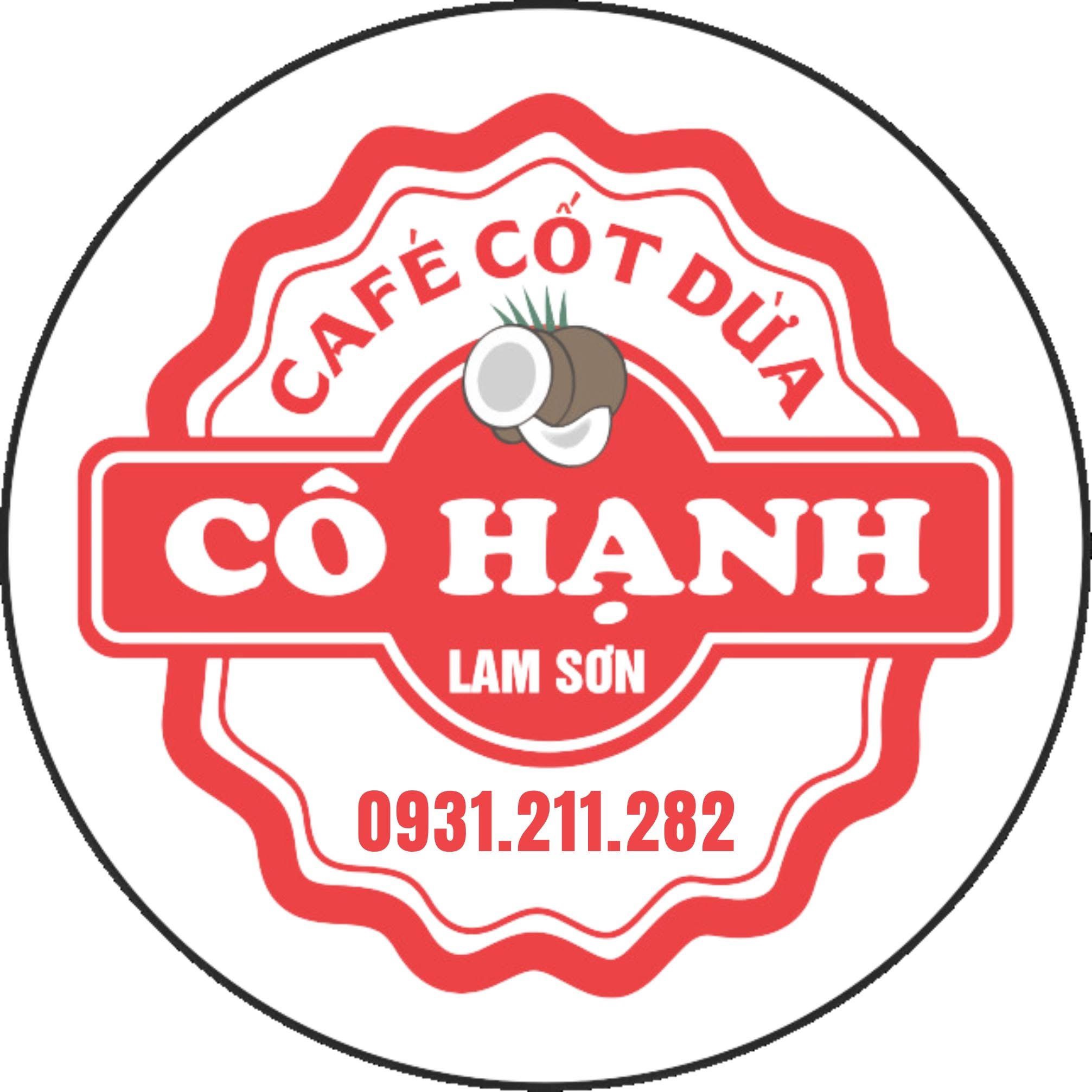 Logo Cà phê cốt dừa Cô Hạnh